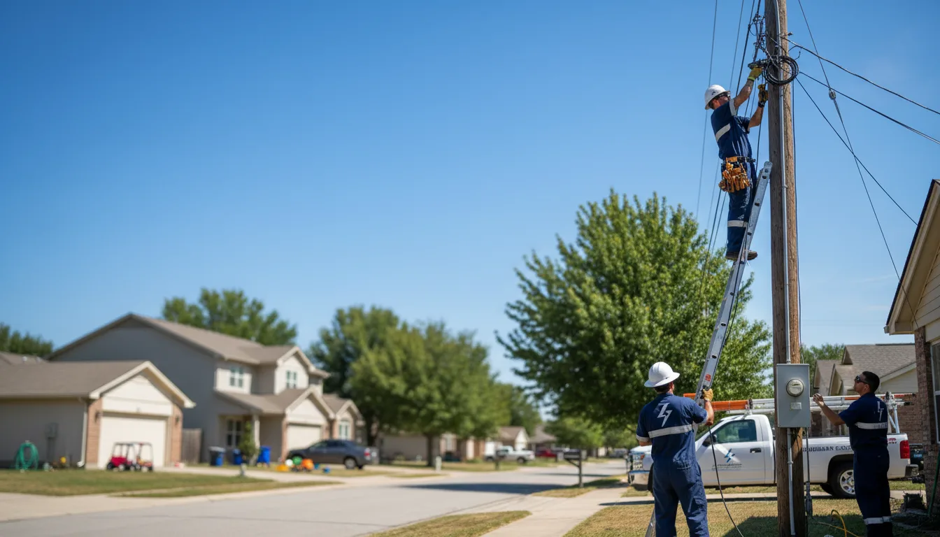 Residential electrician providing installation services in Thaxton, MS